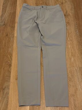 State and Liberty Men's Light Gray Performance Pant Mens 32 Stretch Athletic Fit